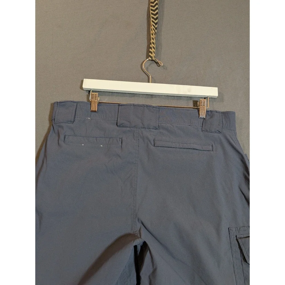Eddie Bauer Shorts Mens 36 Gray Hiking Nylon Outdoor Quick Dry Cargo Pockets‎